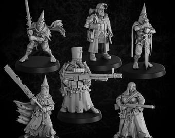 Fanatic Trench Troops 2 - 6 Count - 32mm Scale Resin Models