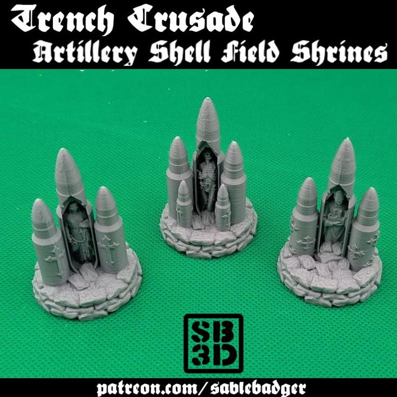 Rpg Shell Inside Trench Crusade Artillery Shell Shrinesfor Rpgs and Miniature War Games ...