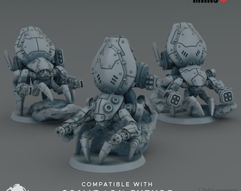 S.E.A Coalition - Combinaisons légères : figurines de science-fiction en résine 28-32 mm par Oshounaminis compatibles avec OPR