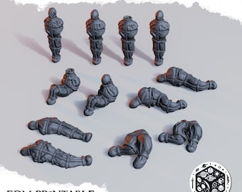 Gruesome Corpse Bodybag Set: 32mm Grimdark Wargaming Terrain