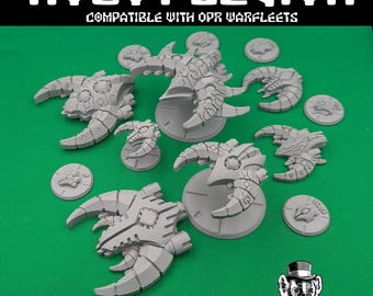 OPR Kriegsflotten kompatible Raumschiffminiaturen - Roboter Legion - Mehrere Schiffsklassen - Viele Optionen - FDM oder Resin Drucke - One PageRules