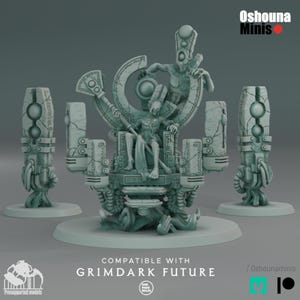 Doomed Empire – Last Living King Resin Miniature | 28mm 32mm Scale Proxy for Grimdark Sci-Fi Wargames Like OPR by Oshouna Minis