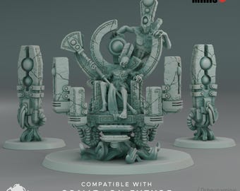 Last Living King Resin Miniature: Grimdark Sci-Fi Wargame (28mm 32mm Scale)
