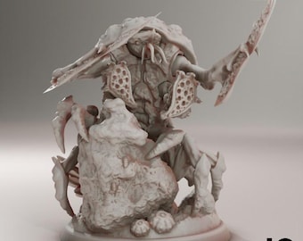 Deep Hive - Alien Insect Lord Resin Miniature: 32mm Sci-Fi Wargame model