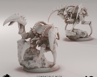 Resin Assassin Shrimp Miniatures (Set of 2) - 28mm 32mm Sci-Fi Wargame Models