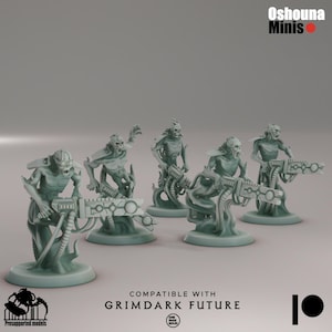 Doomed Empire Warriors | 32mm Robot Legions Proxies for Grimdark and Sci-Fi Wargames | Oshouna Minis for OPR