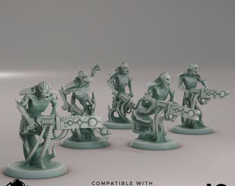 Doomed Empire Warriors: 32mm Robot Legions Miniatures for OPR