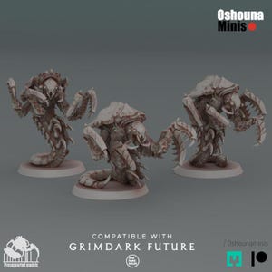Deep Hive - Ravenous Shrimp | 32mm Alien Hives Proxies for Sci-Fi Wargames like OPR & Grimdark - Oshouna Minis