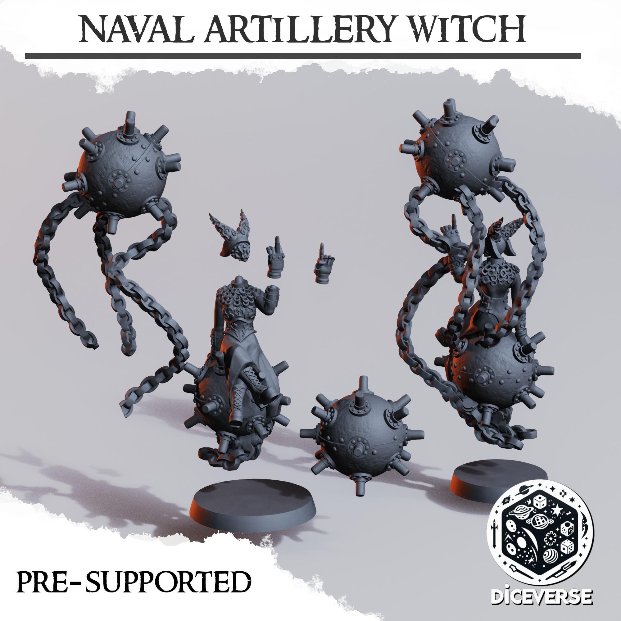 Naval Raider Artillery Witch Miniature | Heretical Forces