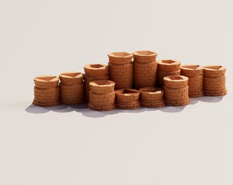 Column Dice Display: Plastic RPG Dice Holder
