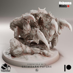 Deep Hive Giant Slasher Crab | 32mm Alien Hives Proxies for Grimdark and Sci-Fi Wargames | Oshouna Minis for OPR