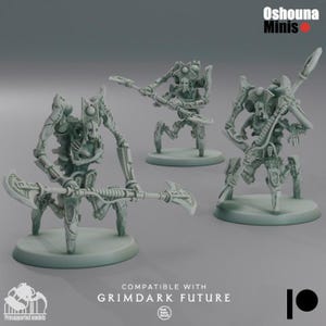 Doomed Empire Tripod Guardians | 32mm Scale Robot Legions Proxies for Grimdark Sci-Fi Wargames Like OPR by Oshouna Minis