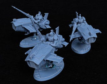 Horizon Lancers Jetbikers: 3-Model Sci-Fi Warrior Kit