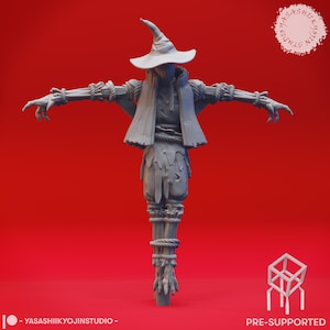Scarecrow Fantasy Resin Miniature | DnD Miniatures | DND Figurine | RPG | Tabletop Game | by Yasashii Kyojin Studio | 4 Poses