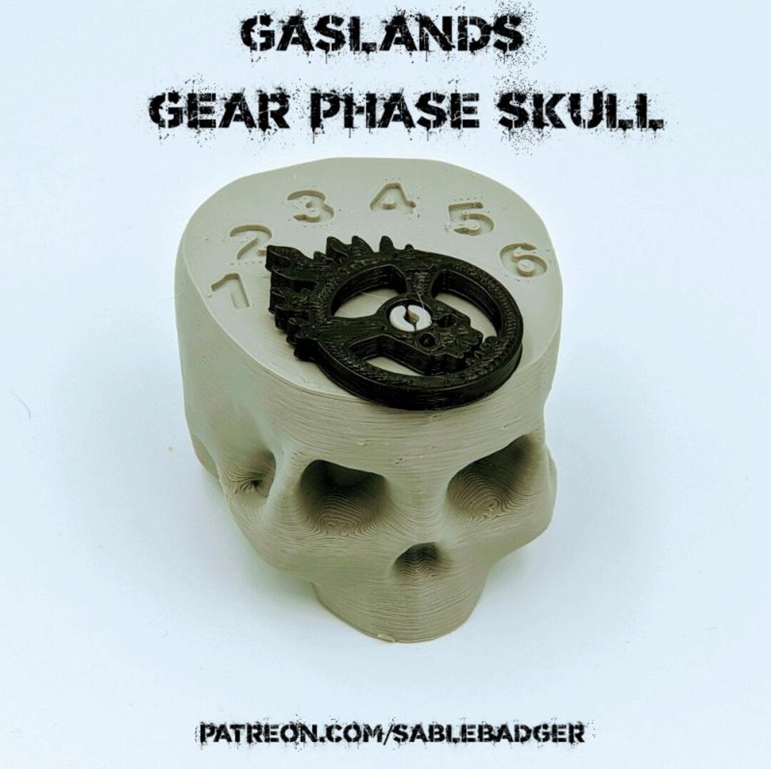 Gaslands Gear Phase Skull: 3D Printed Car Combat Tracker - Etsy