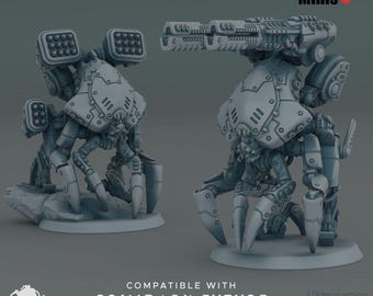Tenue de combat d'artillerie de la coalition SEA : figurine de jeu de guerre de science-fiction 28 mm