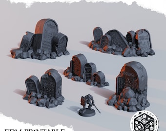 Grimdark Wargame Terrain: 3D Printed Unholy Stone Monuments
