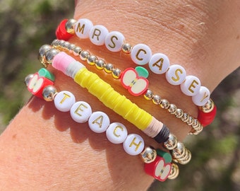 Teacher Appreciation Bracelet Stack