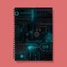 Futuristic Tech Journal - Digital Circuit Patterns, Sci-fi Aesthetic ...