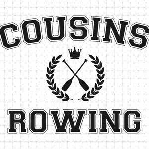 Cousins Rowing 2023 T-Shirt svg png, Cousin Beach Png, Cousins Svg, Remo svg png, Arquivos de corte de remo, Summertime svg, Funny Beach Quotes Svg
