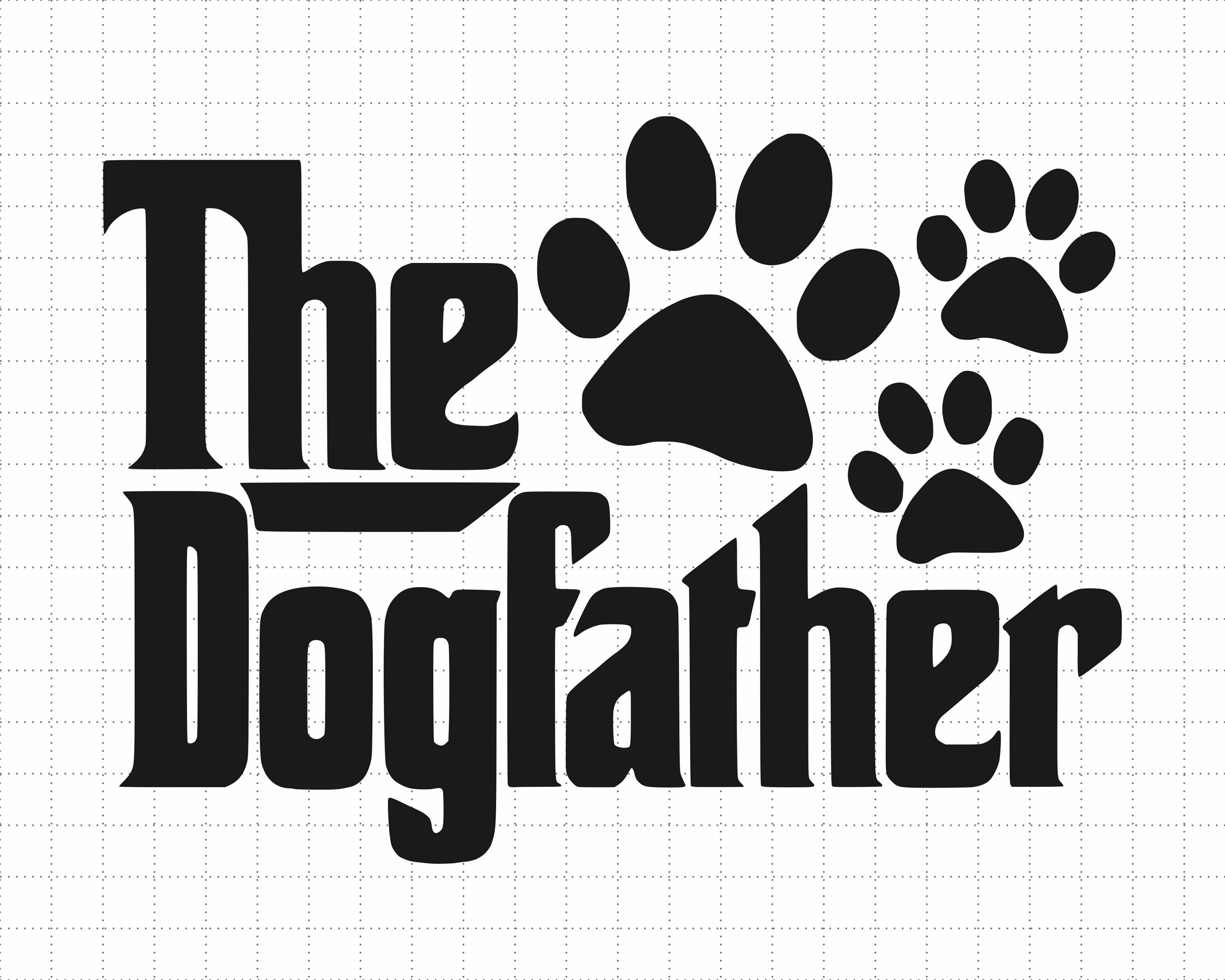 Il Dogfather Svg, The Dog Father Png, Regalo per la festa del papà del cane, Divertente camicia per la festa del papà Svg, Regalo per cani papà