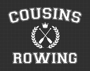 Cousins Rowing Svg, The Summer I Turned Pretty, Cousin Beach Png, Crew Summer, Water Sport, Row Boating, Cricut cut files, Silhouette
