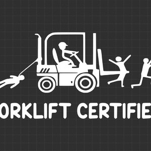 Funny Forklift Operator Forklift Certified Retro Vintage svg png, Svg Files, Cricut, Cut File, Digital Download