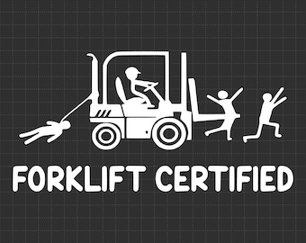 Funny Forklift Operator Forklift Certified Retro Vintage svg png, Svg Files, Cricut, Cut File, Digital Download