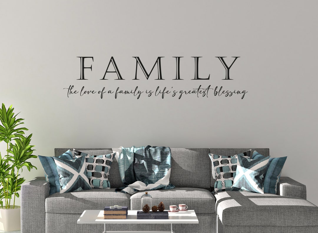 Family Wall Quotes Sticker Home Vinyl Decals Mural Wall Art Etsy