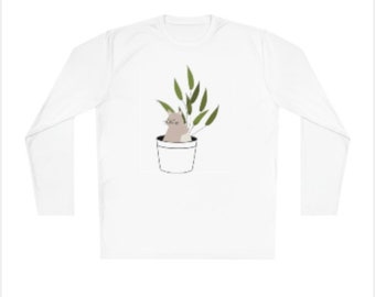 Camiseta gato gris minimalista