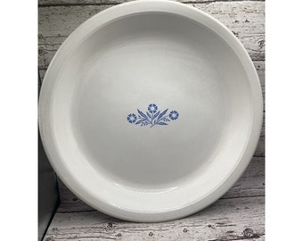 VTG Corning Ware moule à tarte plat de cuisson de 9 po. au dos P-309 bleuet bleu