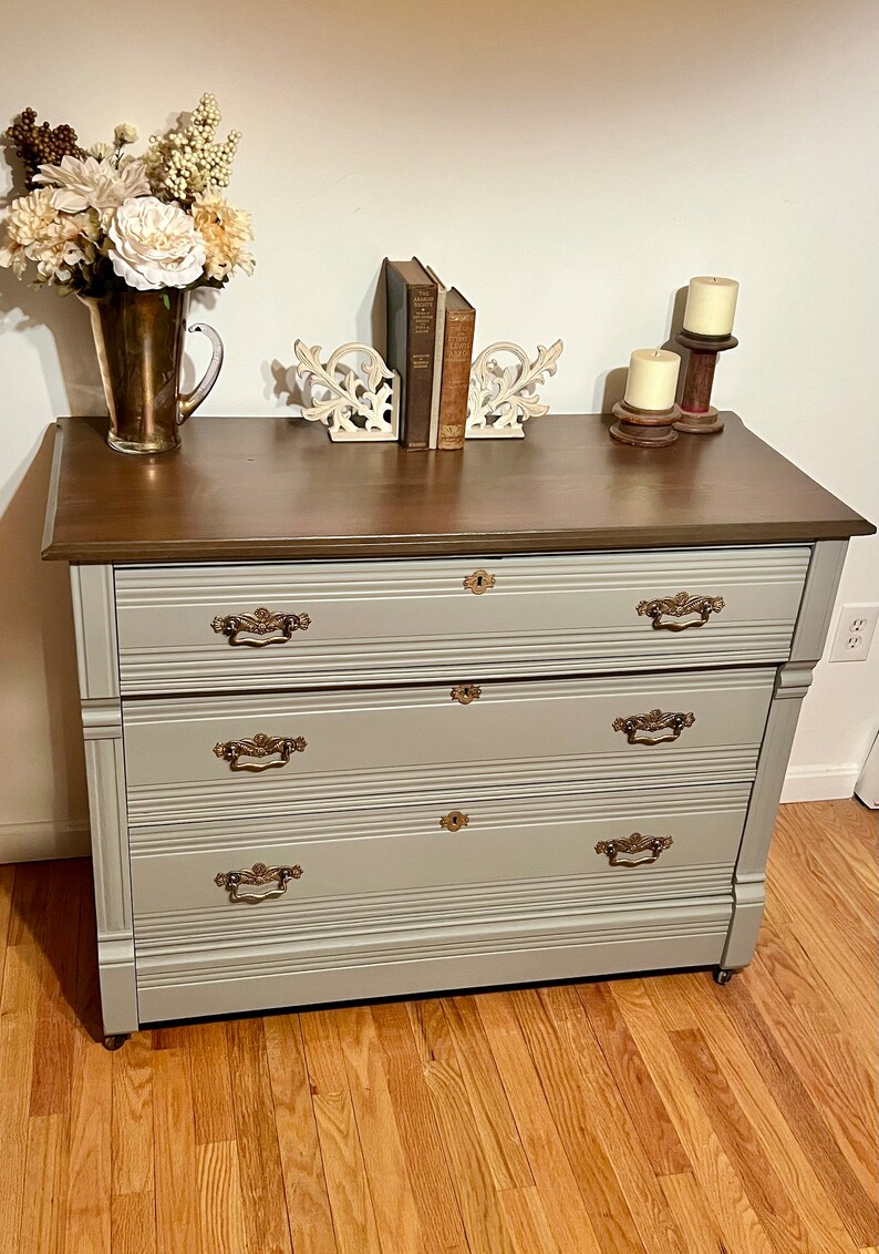 SOLD Out!!!refinished Antique Oak Dresser - Etsy
