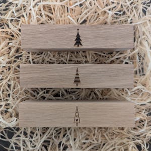 Porte carte porte photo en bois barre photo idées cadeaux sapin de Noël décoration de Noël minimaliste