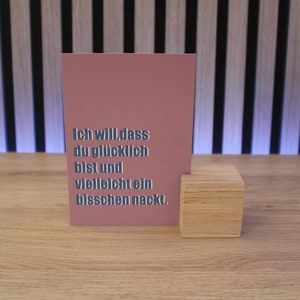 Kaarthouder kubus minimalistisch