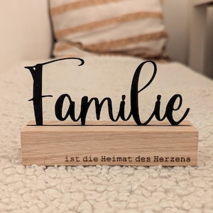 Idées cadeaux pour la famille, porte-cartes bois, décoration en bois décoration maison, porte-cartes bois massif, cadeau déco, photo de famille,