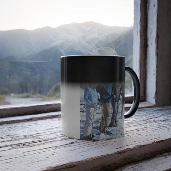 Picture Revealing 11oz Coffee Mug - Personalize with your photos of your family, friends, pet or favorite place!