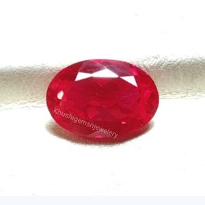 Rubin Corundum Oval Cut Lose Edelstein Taube Blutrot Ring Anhänger Ohrringe Halskette Schmuck machen Geschenk Lab Cr. 5X4mTo20X15mm 9 Härtegrad