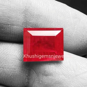 Rubin Beguette Facettierte Lose Edelstein Ring Bolzen Ohrring Anhänger Armband Halskette Schmuck machen Geschenk Her Größe 5 x 4 mm-20 × 15 mm Härte 9