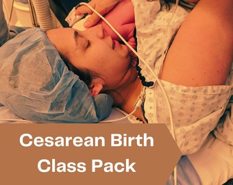 Prenatal Education/Childbirth Cesarean Birth  Course Workbook Kit for Doula's and Childbirth Educators