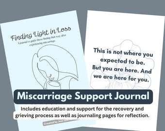 Finding Light in Loss - A Miscarriage Support Journal Physical Copy
