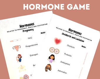 Childbirth/Prenatal Class Hormone Activity Sheet