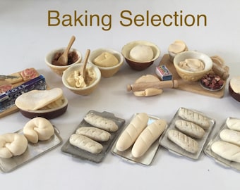 1:12 Various baking items pasty, dough, cake mix