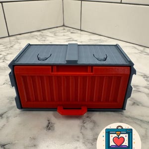 3D Printed Additional 2x1 Cubes Modular Cargo Container Storage System, Customizable Workshop, Desk, Garage Organization