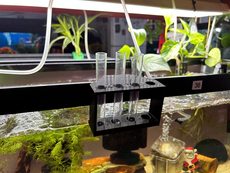API Test Tube Holder for Aquariums Fish Tanks Hangs on Side of the Tank ...