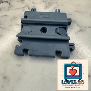 3D Printed Additional Rails For Modular Cargo Container Storage System, Customizable Workshop, Desk, Garage Organization
