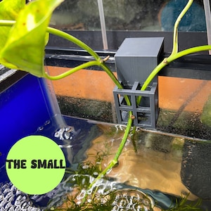 Aquarium Plant Holder for 10–200 gallon Fish Tanks Pothos Plant Holder 3D Printed "The Small"