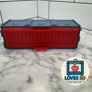 3D Printed Additional 3x1 Cubes Modular Cargo Container Storage System, Customizable Workshop, Desk, Garage Organization