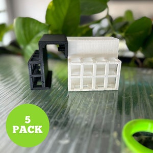 5 Pack Aquarium Plant Holder Adjustable for 10–200 gallon Fish Tanks Pothos Plant Holder 3D Printed &quot;The Large&quot;