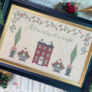 All Is Calm - Seasons of Generosity Series - The Proper Stitcher - PDF DOWNLOAD - Cross Stitch Pattern