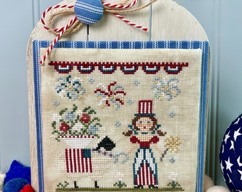 Patriotic Ewe - PDF - Celebrate Ewe Series - The Proper Stitcher - Download PDF - Schema punto croce
